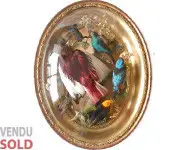 Cadre oiseaux exotiques - 1880